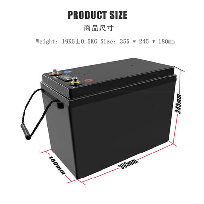 DC-12V 200Ah LiFePO4 Lithium Power Battery