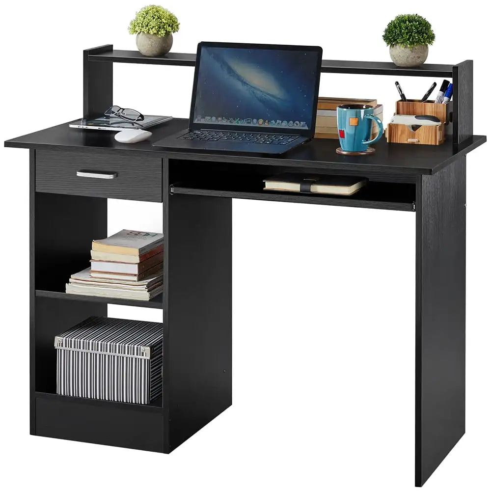 Wooden Home Office Computer Desk with Drawers