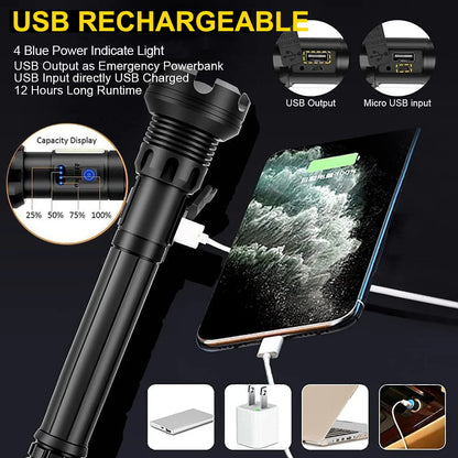 Rechargeable Super Bright Tactical Flashlight