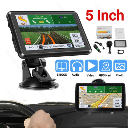 5 Inch HD Touch Screen Car GPS Navigators