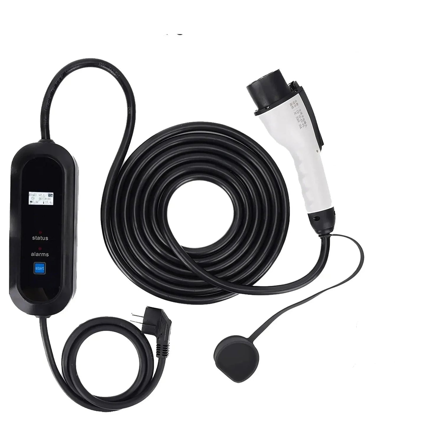 New GBT Car 16A Protable EV Charger with 3.5M 5M Cable