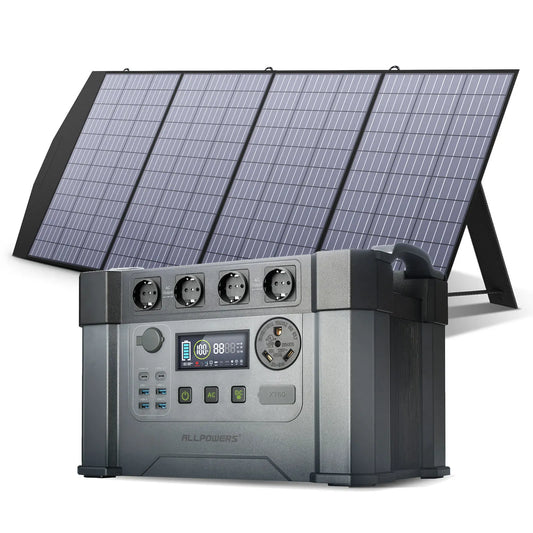 1092Wh/1500Wh Power station with 200W Solar Panel