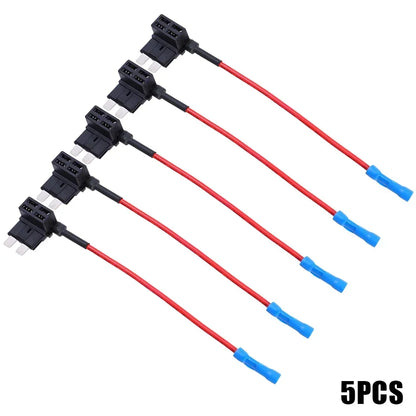 10/5pcs 12V MINI SMALL MEDIUM Size Car Fuse Holder Add-a-circuit TAP Adapter Micro Mini Standard ATM Blade Fuse for Cars Vans