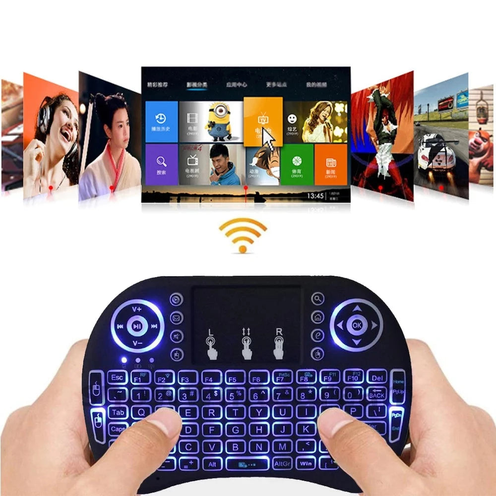 2.4G Air Mouse with Touchpad Keyboard