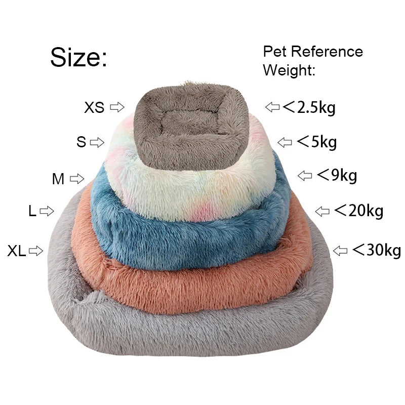 Dog Rectangle Plush Winter Warm Bed