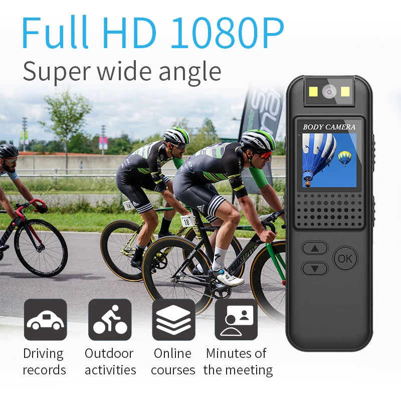 1080P high-definition night vision mini DV Body camera