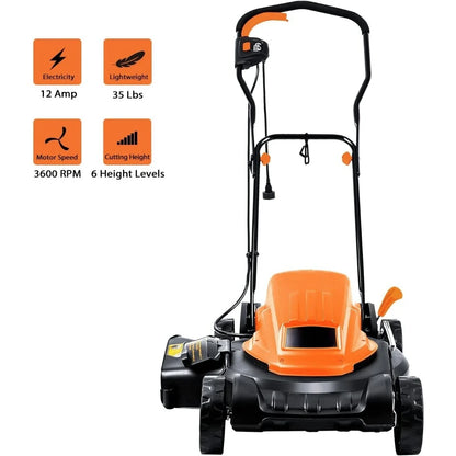 12AMP 19-Inch Electric Lawn Mower