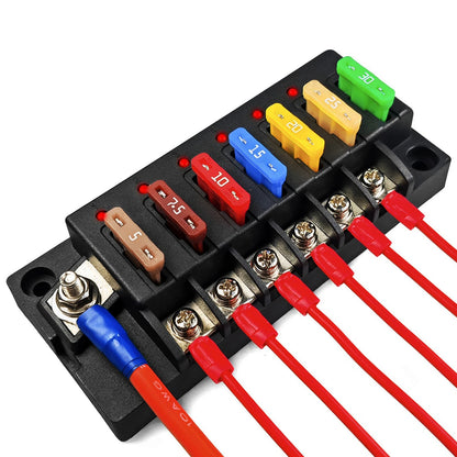 4/6-Way 12V Blade Fuse Box