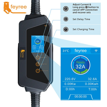 7KW 32A Adjustable EV Charger