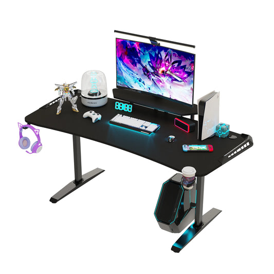 Computer Desk with Monitor Shelf