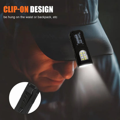 Powerful Mini COB LED Keychain Flashlight USB C Rechargeable