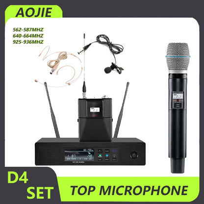 D4 wireless professional stage Microphone