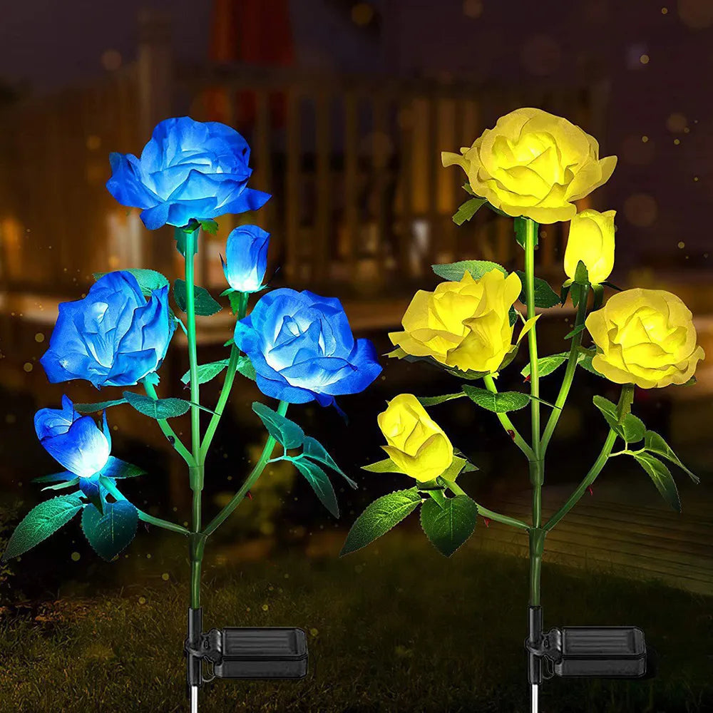 5 Heads Solar Rose Lights