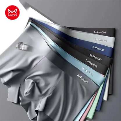 3Pcs Ice Silk Antistatic Boxer Shorts