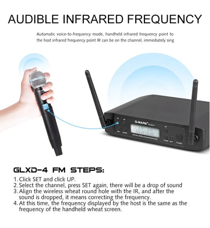 Wireless Professional UHF  Handheld  Microphone