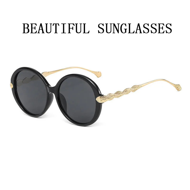 Women Oversized Luxury Round Sunglasses