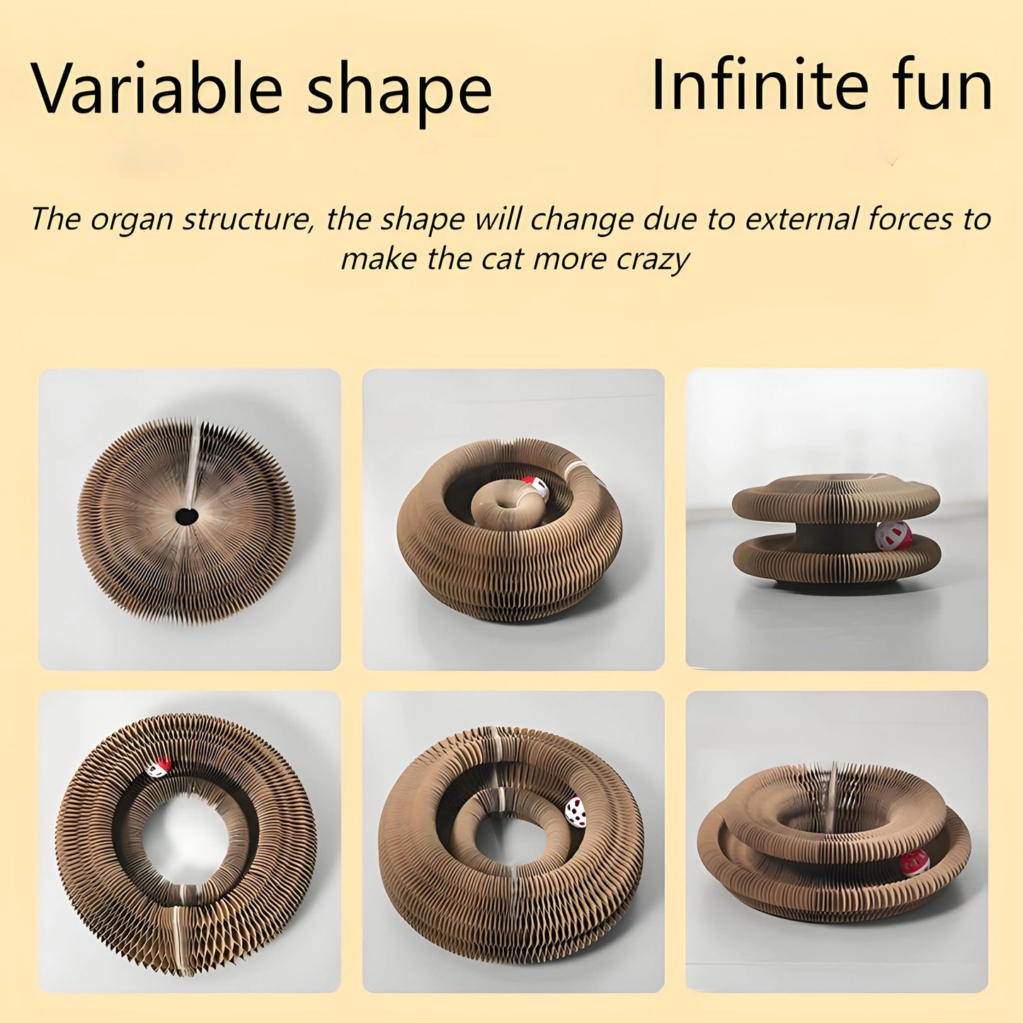 Cat Scratching Board with Bell Toy