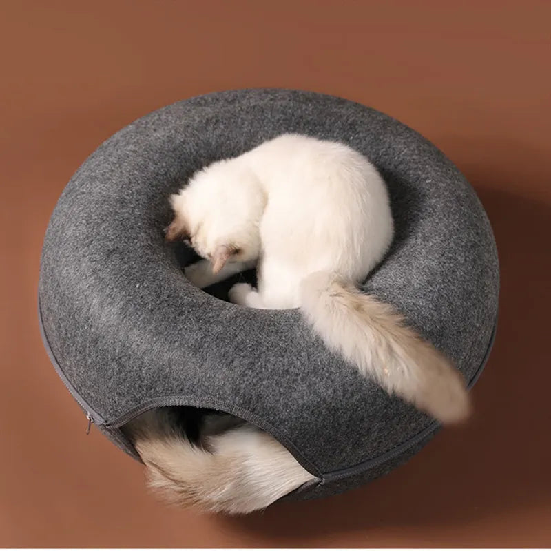 Pet Cat House Tunnel Bed