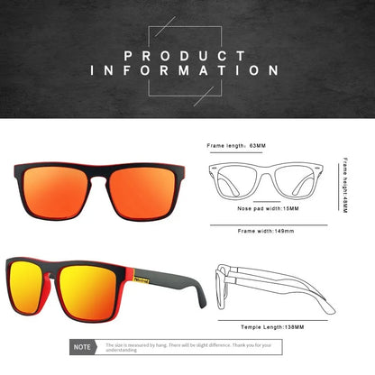 Fashion Square Vintage Polarized Sunglasses