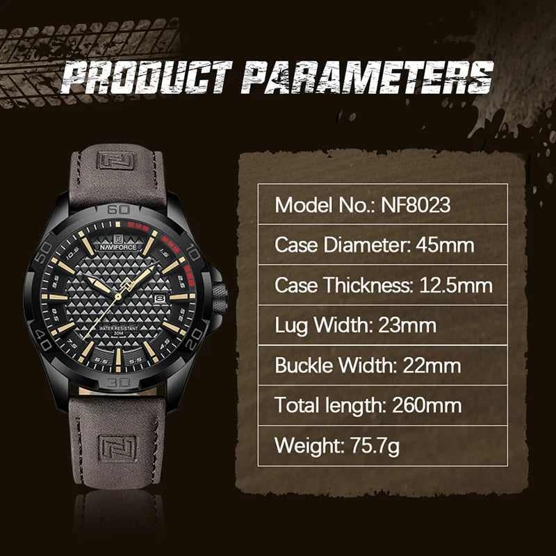 Men's Casual Sport Military Watch