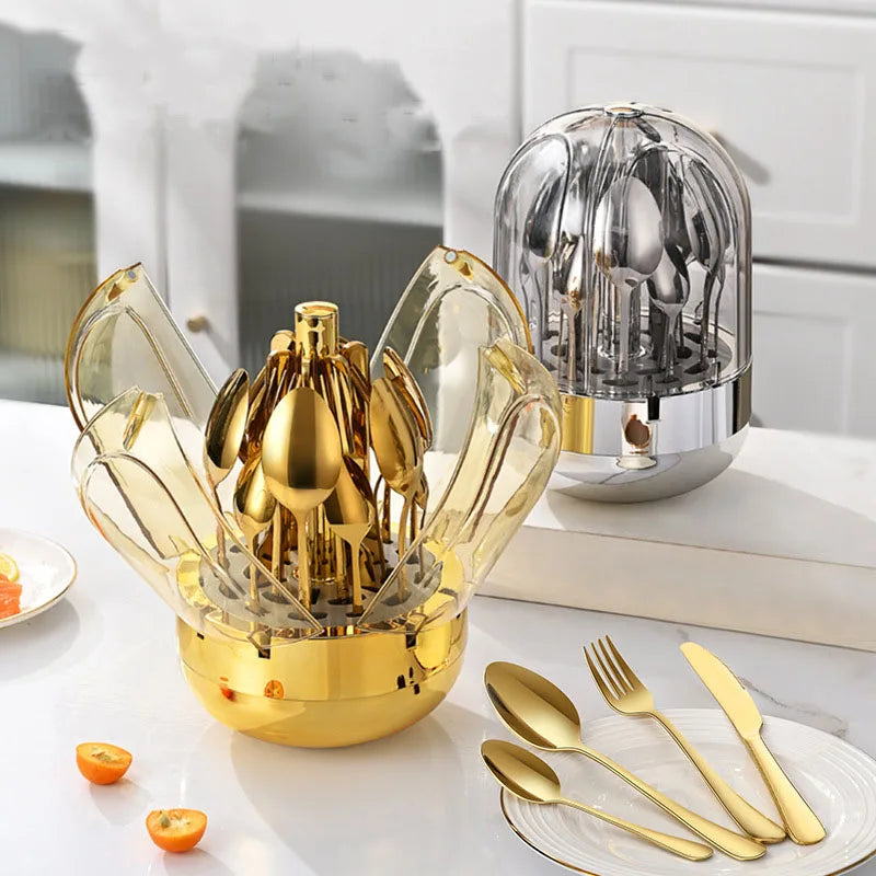 Stainless Steel Silver Golden Egg Storage set