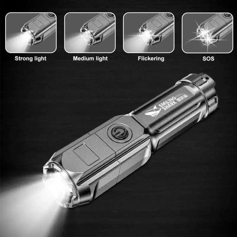 100000 Lumen Powerful LED Flashlight