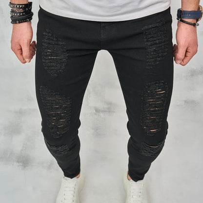 Men Stylish Ripped Design Skinny  Jeans