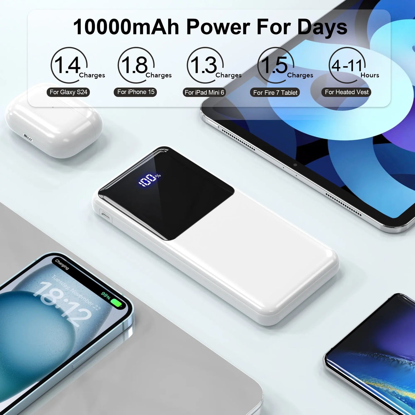 10000mAh Portable Power Bank