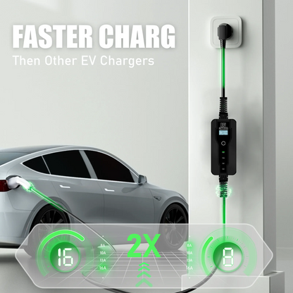 11KW 16A Type2 EV Portable Charger