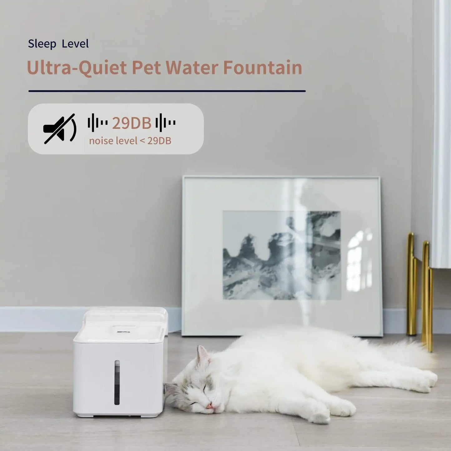 2.7L Dual Modes Cat Water Fountain