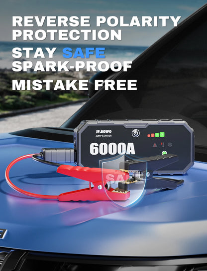 3000A 6000A Jump Starter Car Battery Portable Charger Power Bank