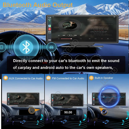 4K Wireless Carplay Bluetooth GPS Navigation