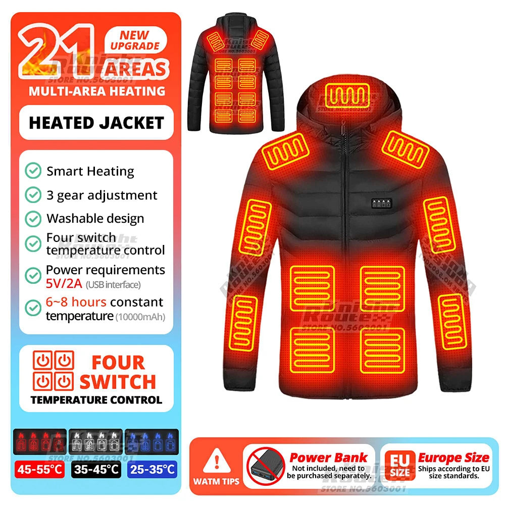 USB Heated Motorcycle Jacket