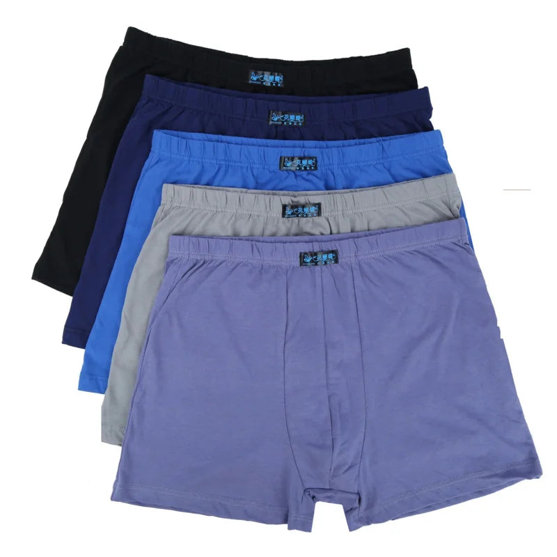 Men's Cotton Boxer Briefs 4Pcs Set