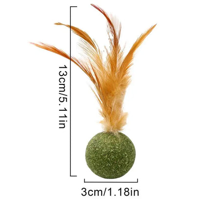 Cat Catnip Catnip Feather Ball Toys