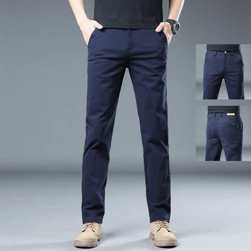 Men's  Classic Slim Business Casual Jeans