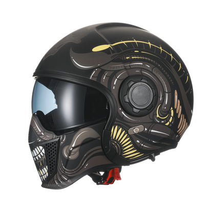 Modular Retro Motorcycle Helmet