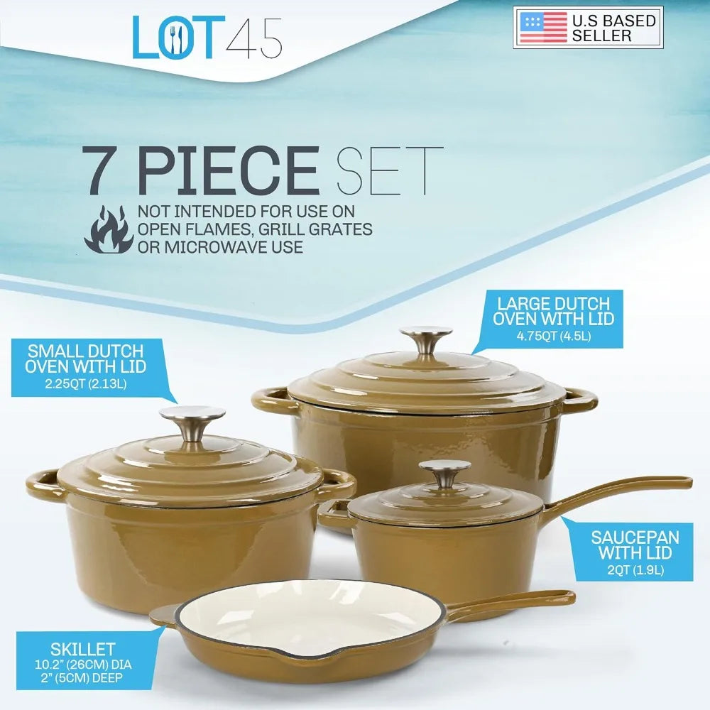 7 Piece Non-Stick Cookware Set