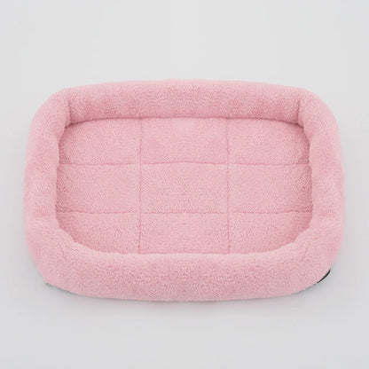 Soft Plush Square Dog Bed