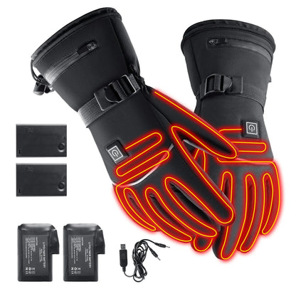 Heated Winter Moto Gloves