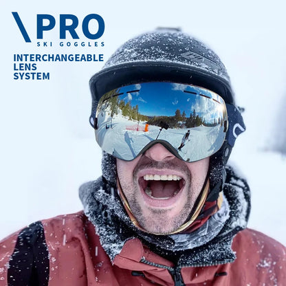 Pro 100% UV400 Protection Ski Goggles