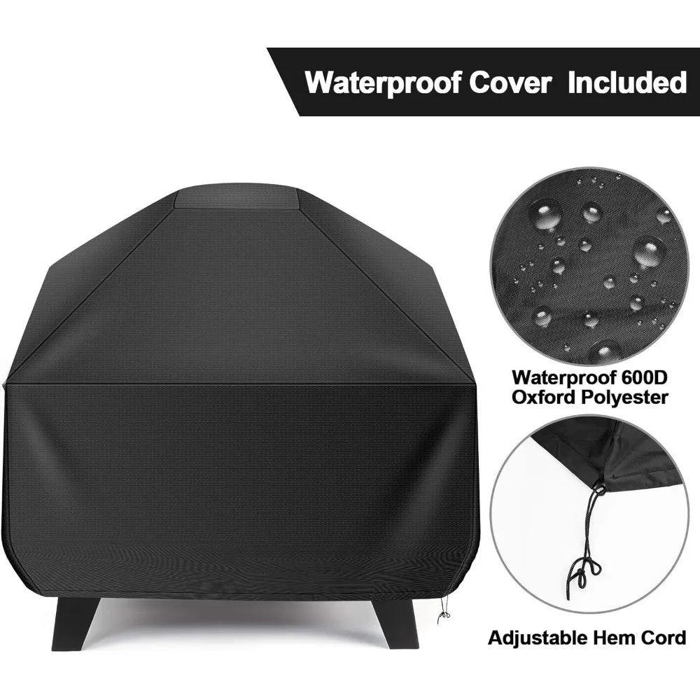 Waterproof Cover Wood Burning Outdoor Fire Pit