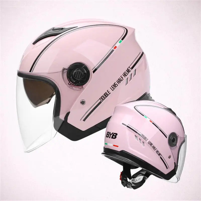 Double Lens Electric Motorcycle Helmet