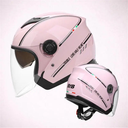 Double Lens Electric Motorcycle Helmet