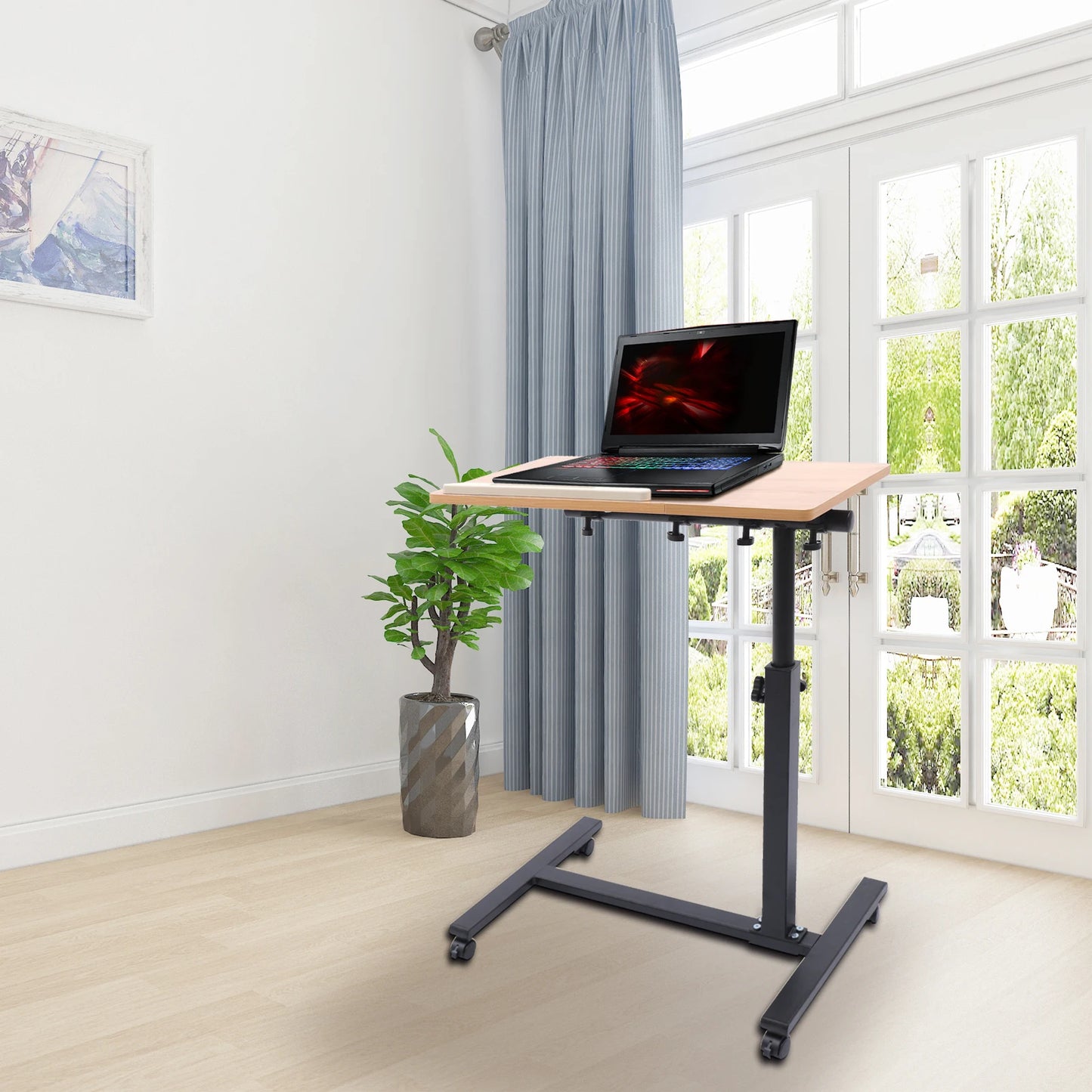 Portable Mobile Lift Computer Folding Desk