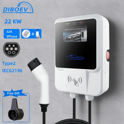 32A 7/11/22KW Electric Vehicle Car Charger
