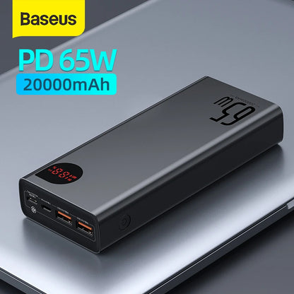 65W Portable External Battery Fast Charging Power Bank