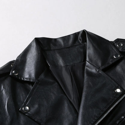 Men Pu Leather Stylish Jacket