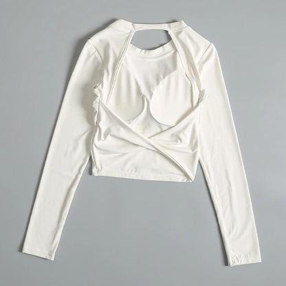 Yoga long-sleeved fixed-style sports bra