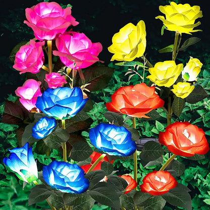 5 Heads Solar Rose Lights